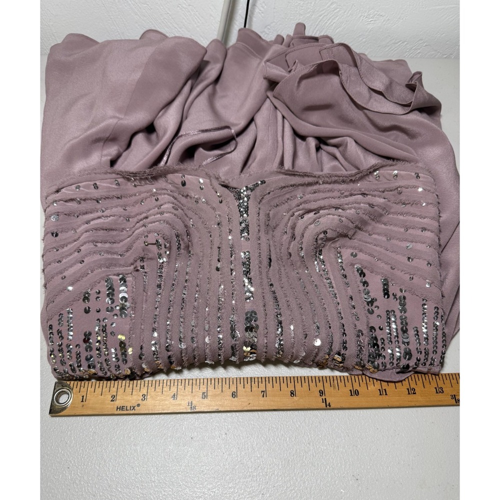 Rebecca Taylor Womens Purple Strapless Sweetheart Silk Dress Size 6 Coquette - Picture 13 of 16